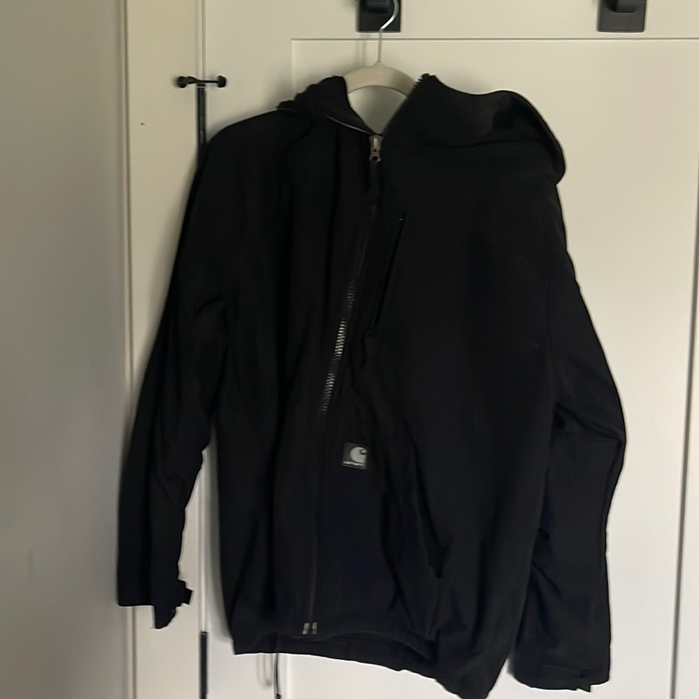 Carhartt XL Black Jacket with Hood ( water resistant)